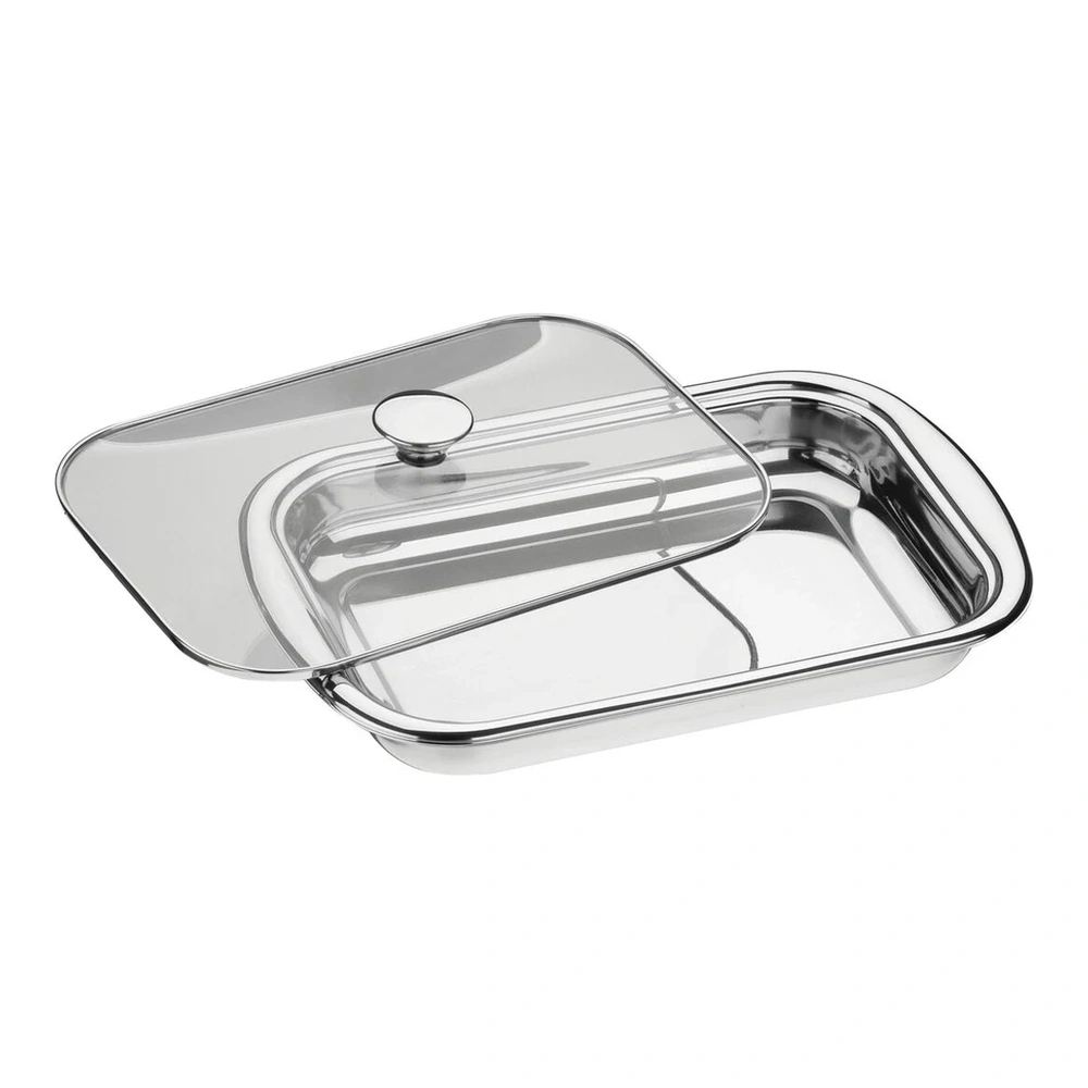 ASADERA ACERO INOXIDABLANCOE CON TAPA DE VIDRIO TRAMONTINA T613150 3