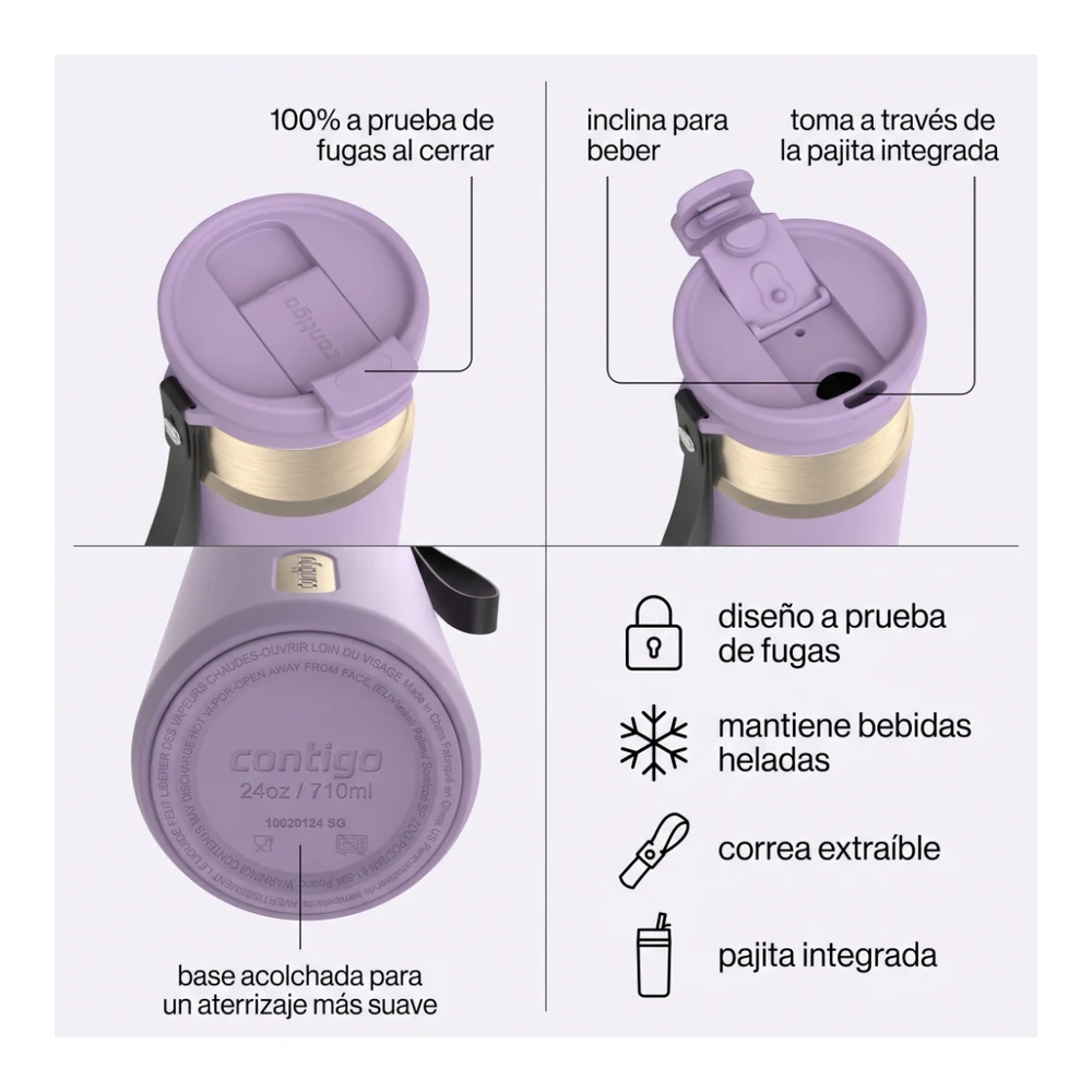 BOTELLA CONTIGO DUAL-SIP 710 ML - MORADO 4