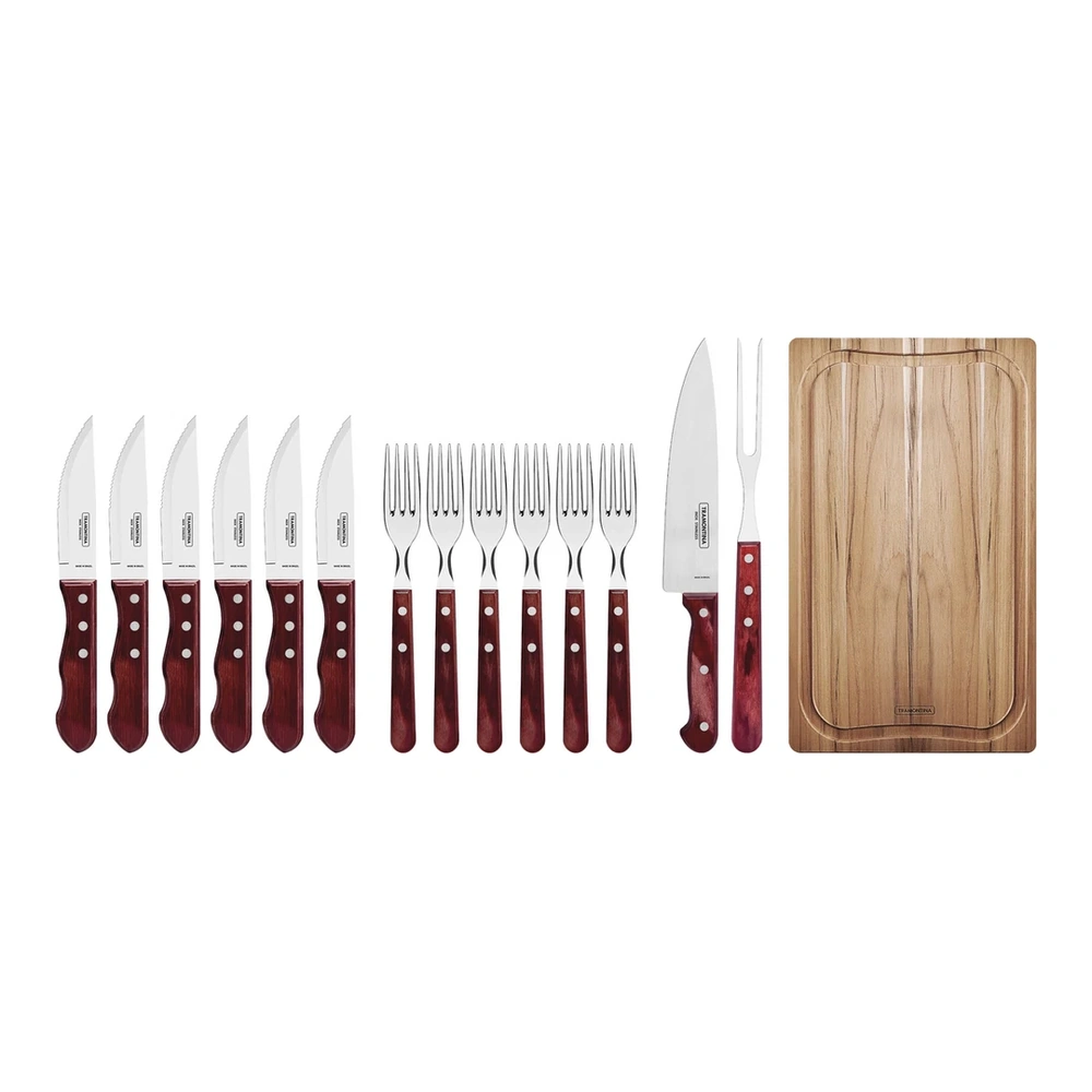 JUEGO  ASADO 15 PZAS POLYOOD TRAMONTINA T21198G 3
