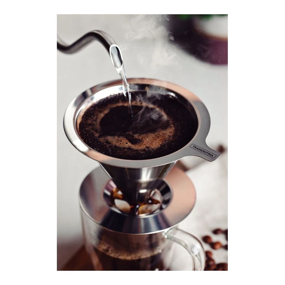FILTRO DE CAFÉ DE ACERO INOXIDABLANCOE TRAMONTINA T61760 3