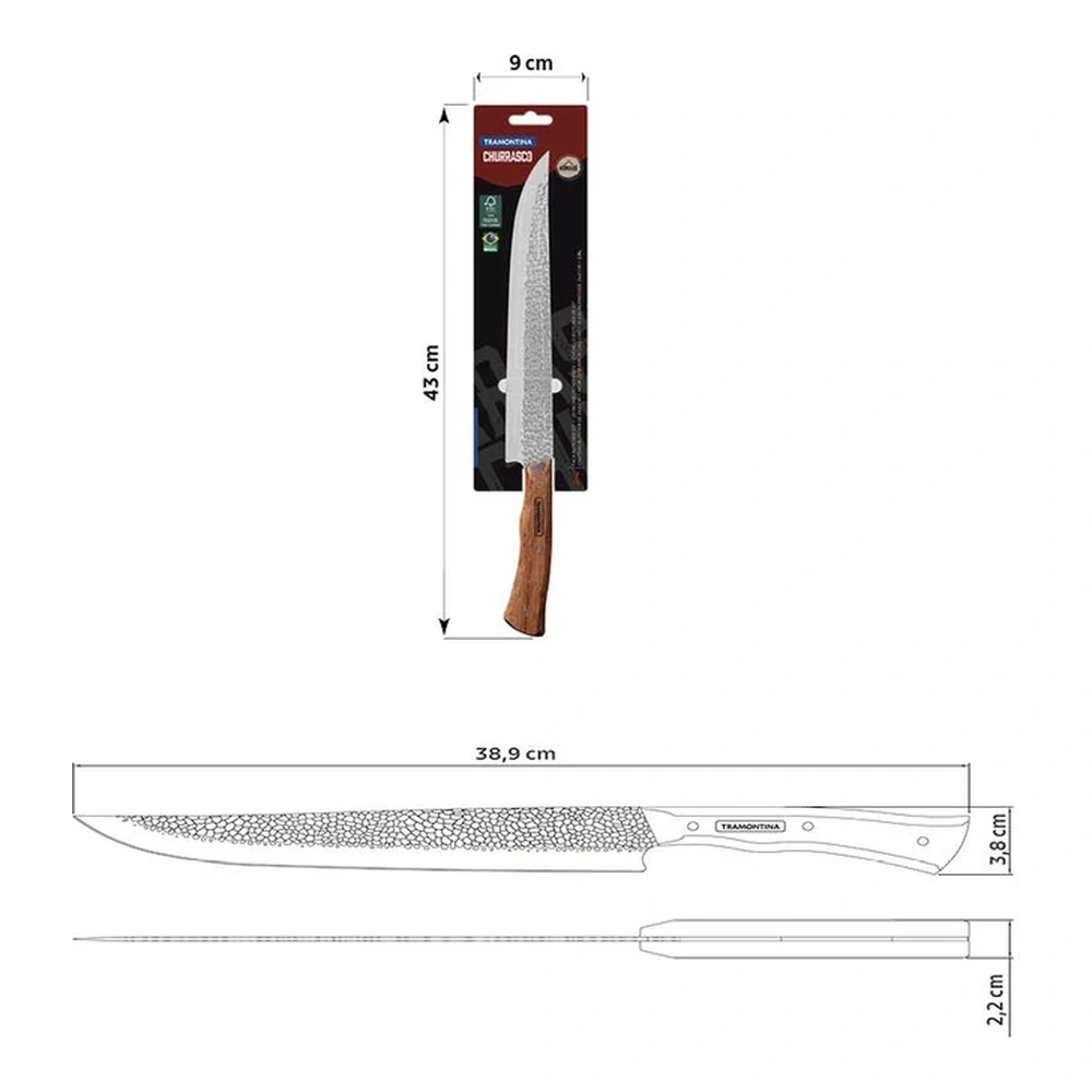 CUCHILLO BUTCHER 10 NOMADE TRAMONTINA T228681 5