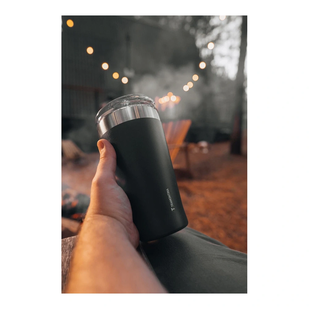 VASO TERMICO CON TAPA - NEGRO TRAMONTINA T61646D 4