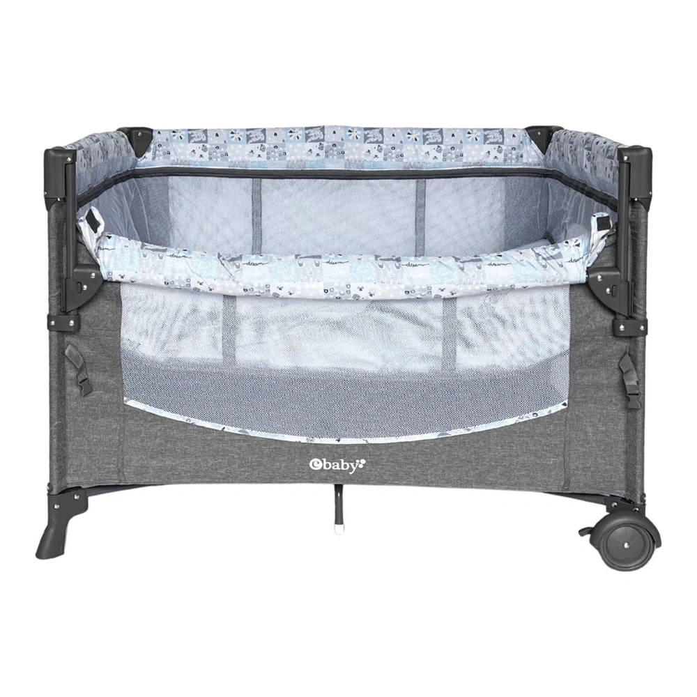 CUNA CORRAL NALA EBABY GRIS/AZUL 751-2-GR-AZ 2