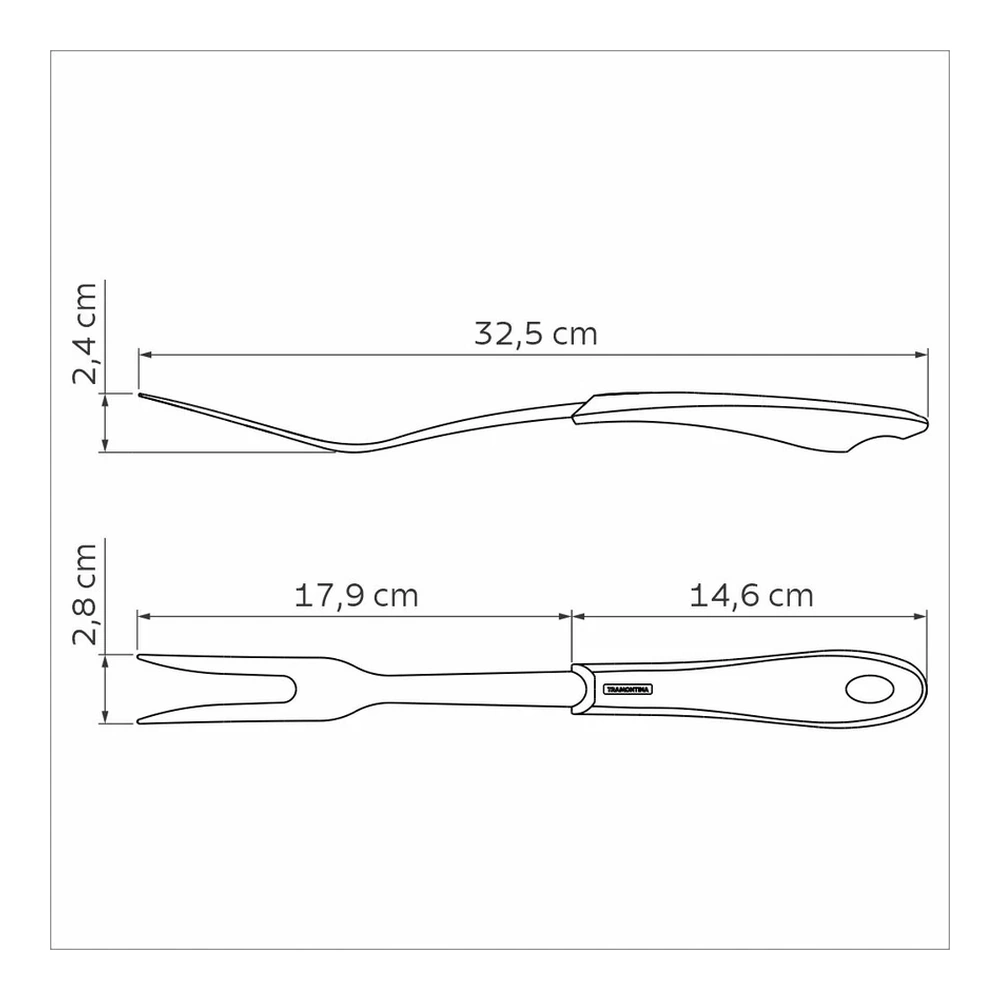 TENEDOR TRINCHANTE FLUENCE TRAMONTINA T252603 5