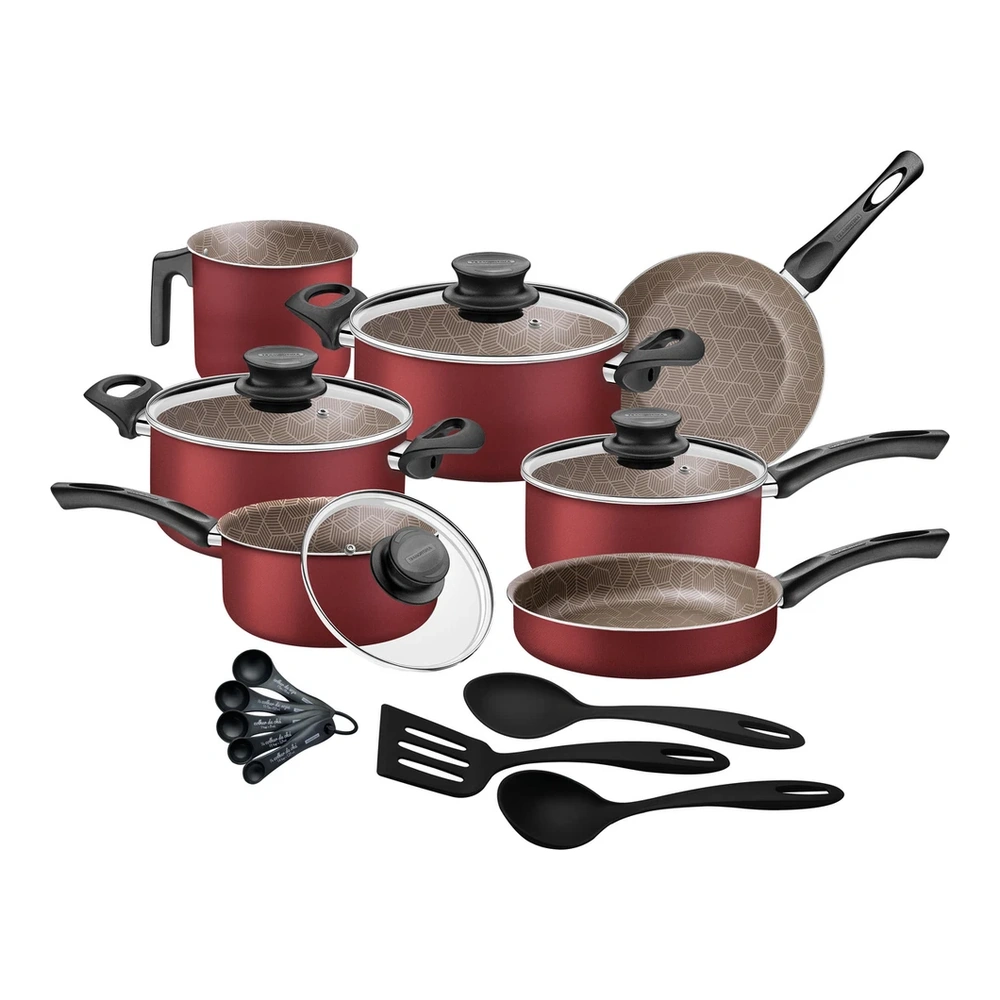 JUEGO DE COCINA 19 PZAS PARIS ROJO TRAMONTINA T278983 3