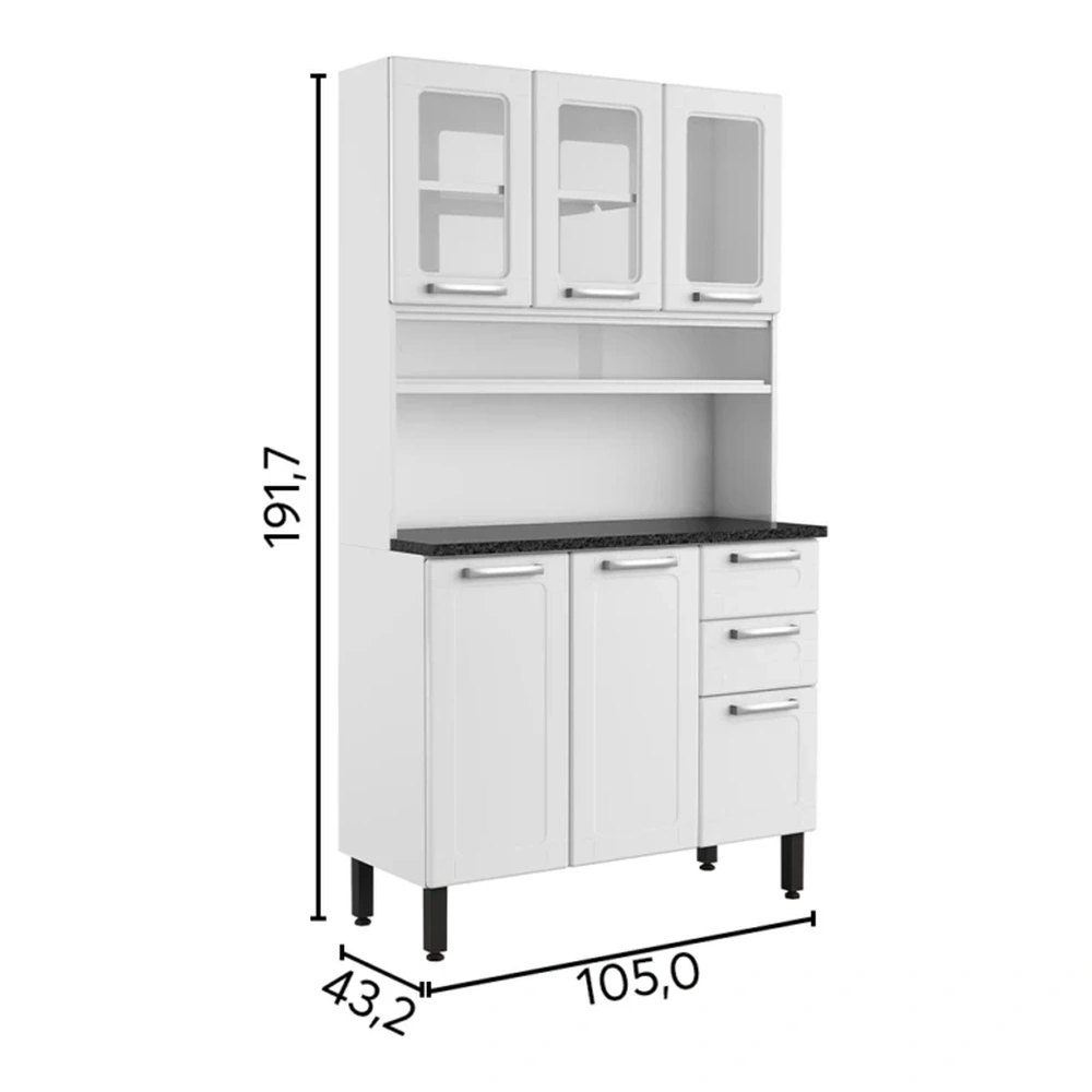 KIT DE COCINA METÁLICO BERTOLINI MULTIPLA 614559046