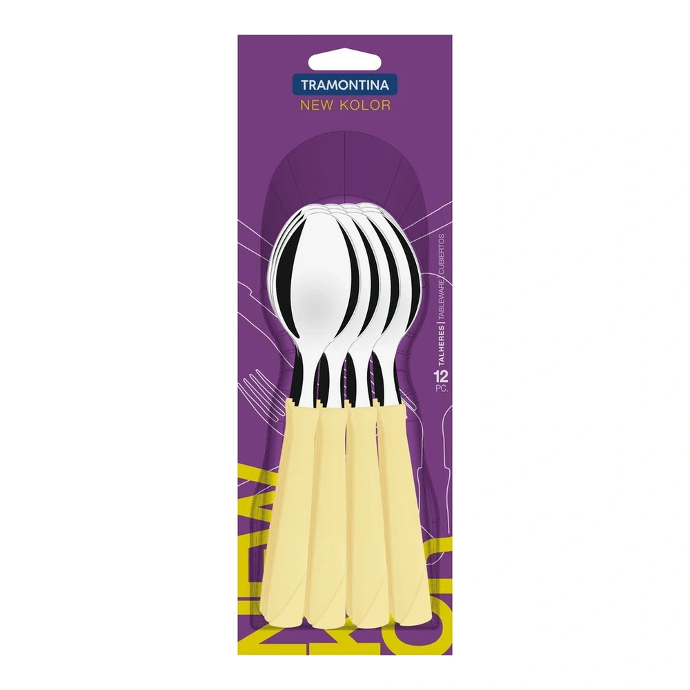 JUEGO  CUCHARAS MESA 12PZAS NE KOLO TRAMONTINA T231633 3