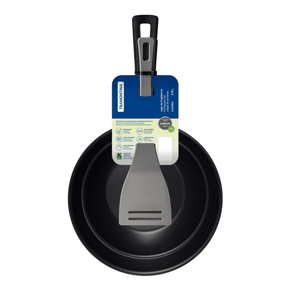 JUEGO  DE SARTENES 3PZAS LORETO TRAMONTINA T20399H 5
