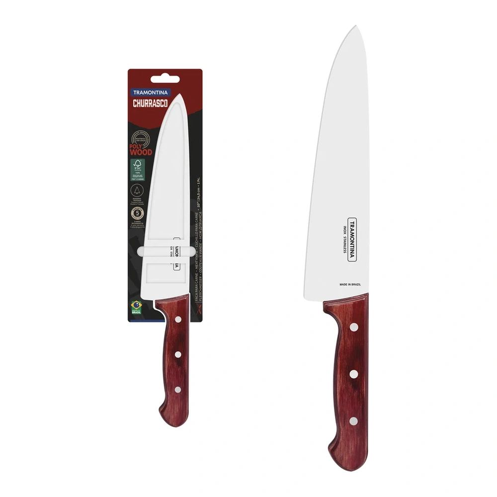 CUCHILLO CARNE 10 POLYOOD TRAMONTINA T21199D 2