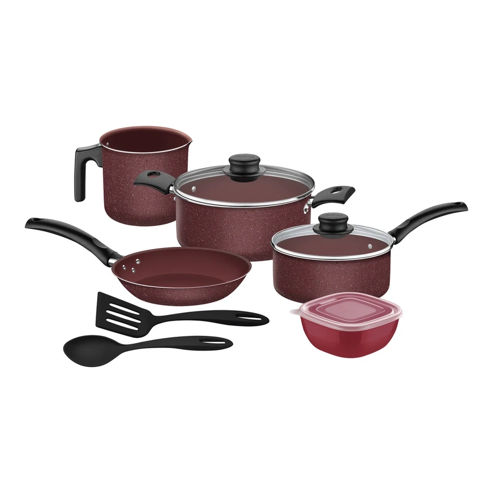 JUEGO DE COCINA 7 PZAS ROJO TRAMONTINA T278998 2