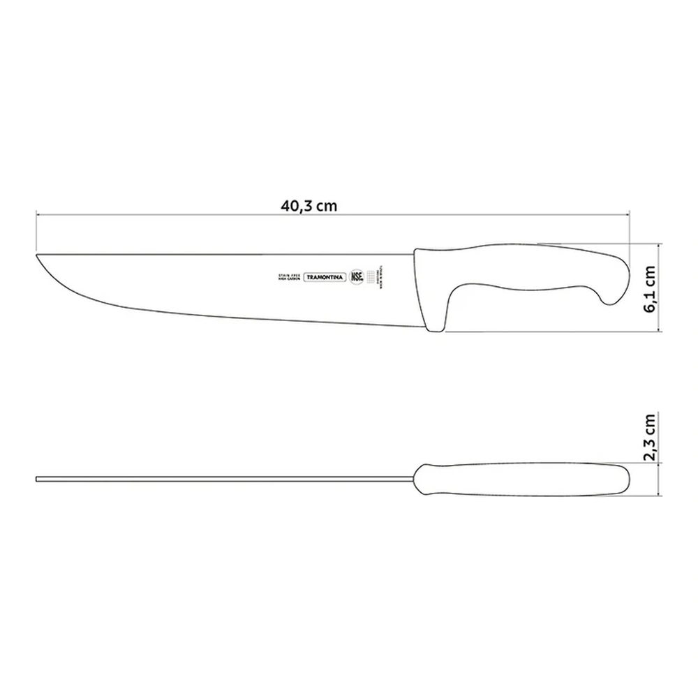CUCHILLO PARA CARNE 10 PROFESIONAL TRAMONTINA T246073 3