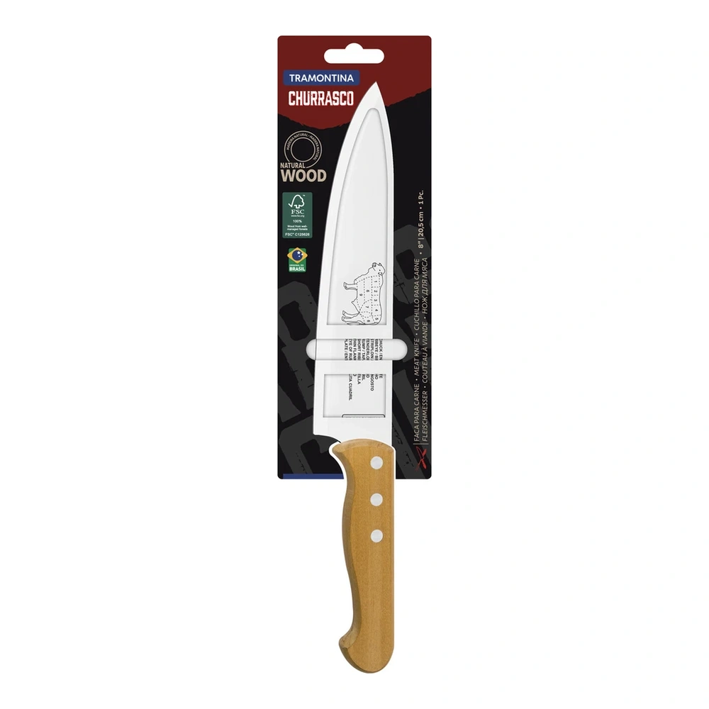 CUCHILLO CARNE 8 CHURRASCO TRAMONTINA T22934 4