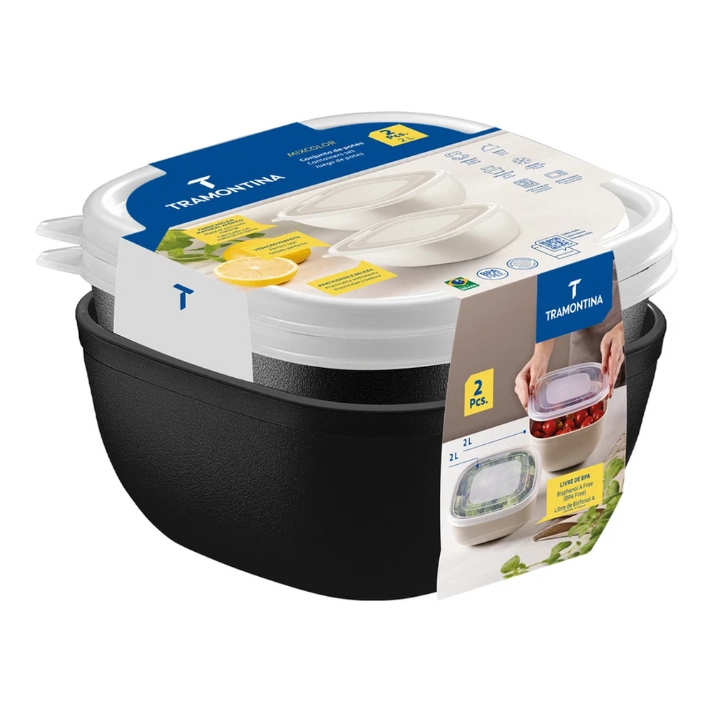 JUEGO  DE POTES 2 PZAS MIXCOLOR TRAMONTINA T250987 4
