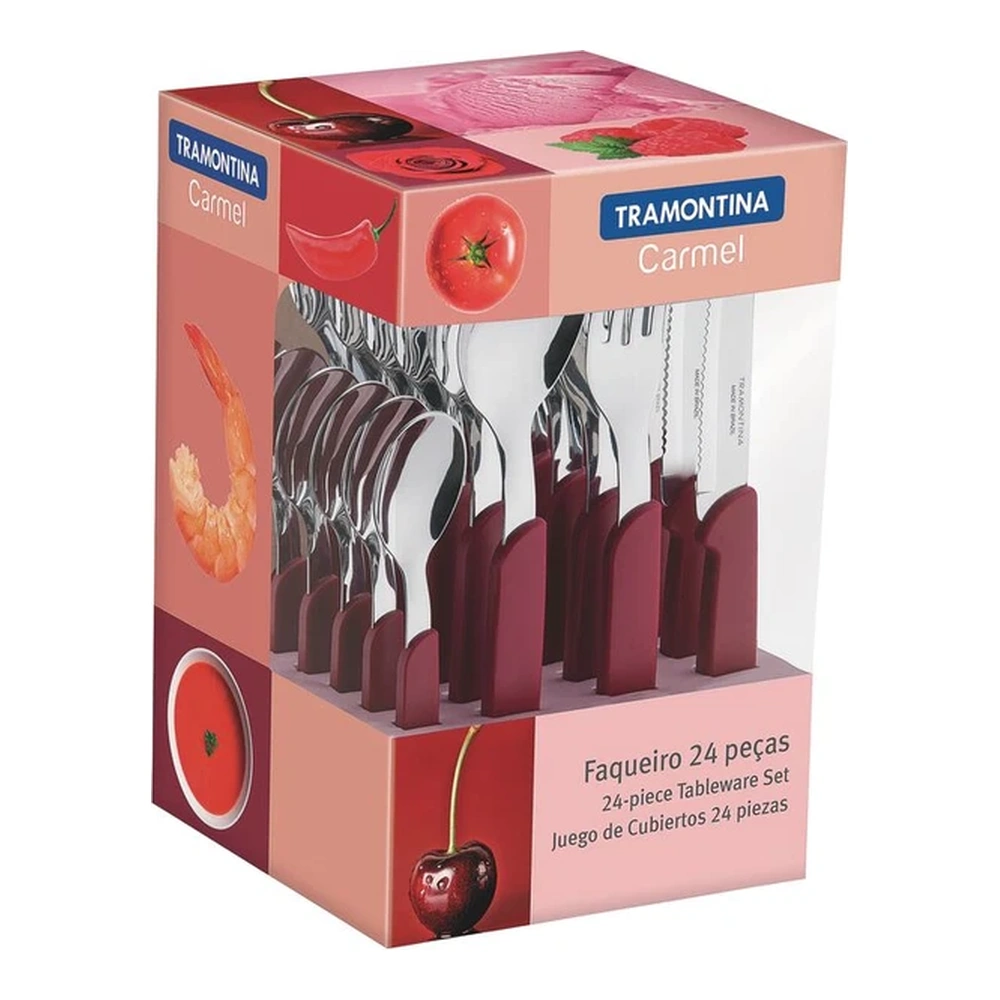 JUEGO  CUBIERTOS 24 PZAS CARMEL TRAMONTINA T234997 4