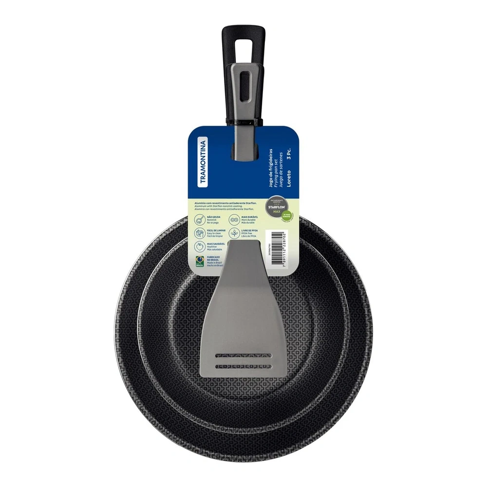 JUEGO  DE SARTENES 3PZAS LORETO TRAMONTINA T20399F 5