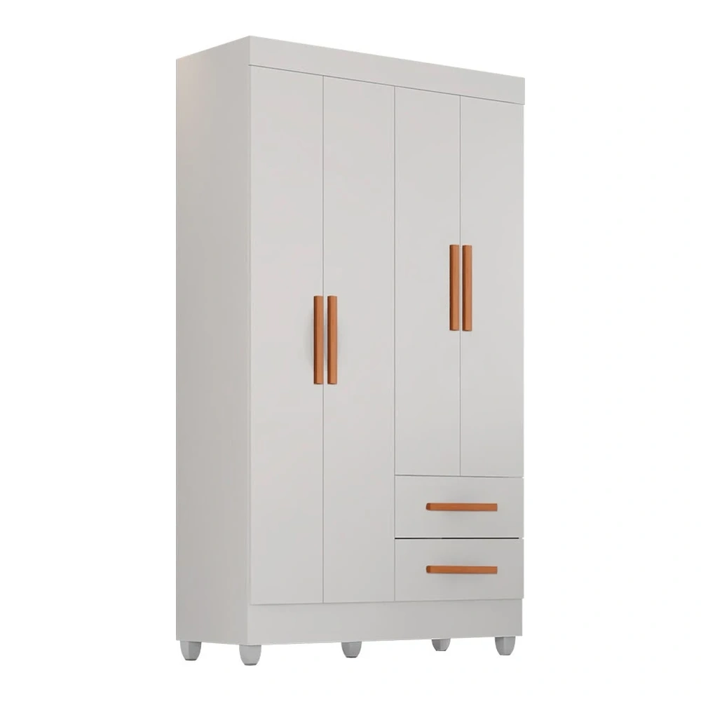 Ropero Unanime Alpes 4 Puertas Blanco