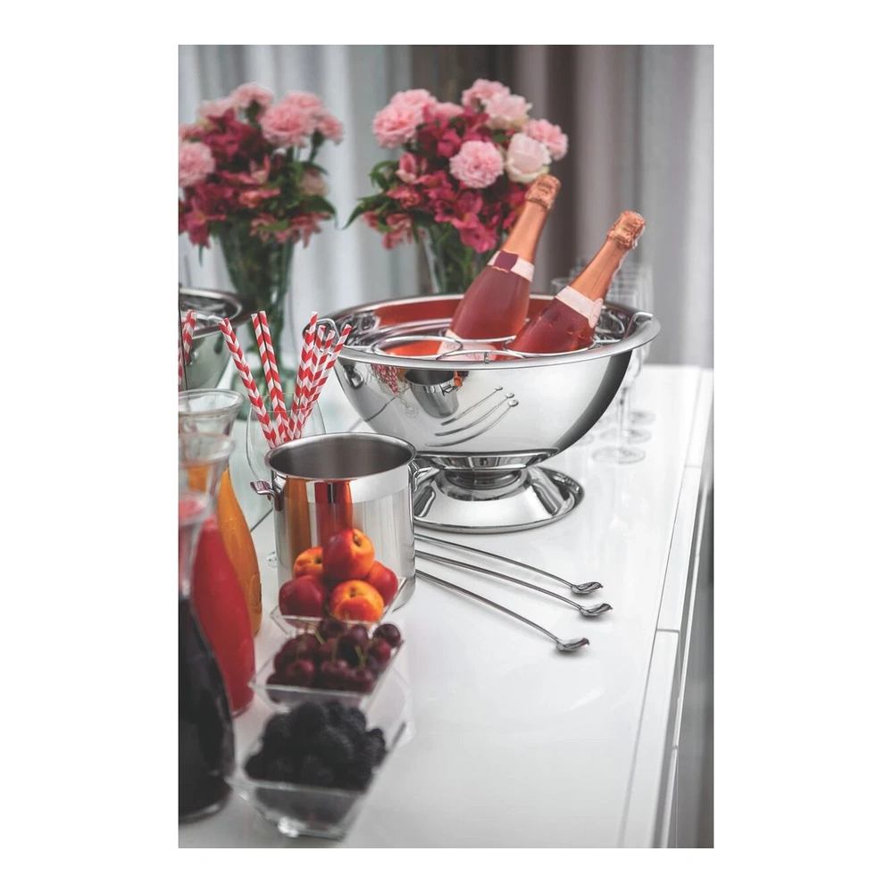 CHAMARILLOPANERA PARA  4 BOTELLAS EN ACERO INOXIDABLANCOE TRAMONTINA T61276 5