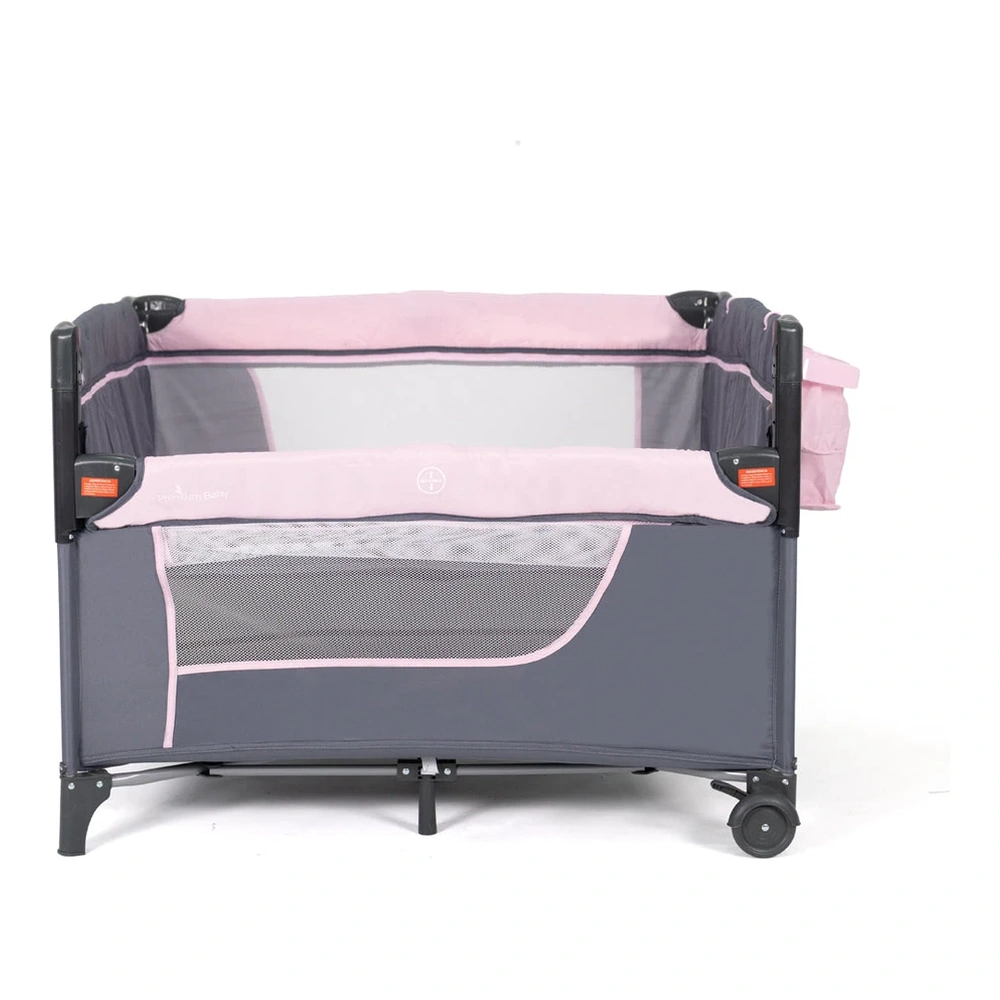 CUNA CORRALITO PREMIUM BABY COLECHO PRO CON CAMBIADOR ROSA 3