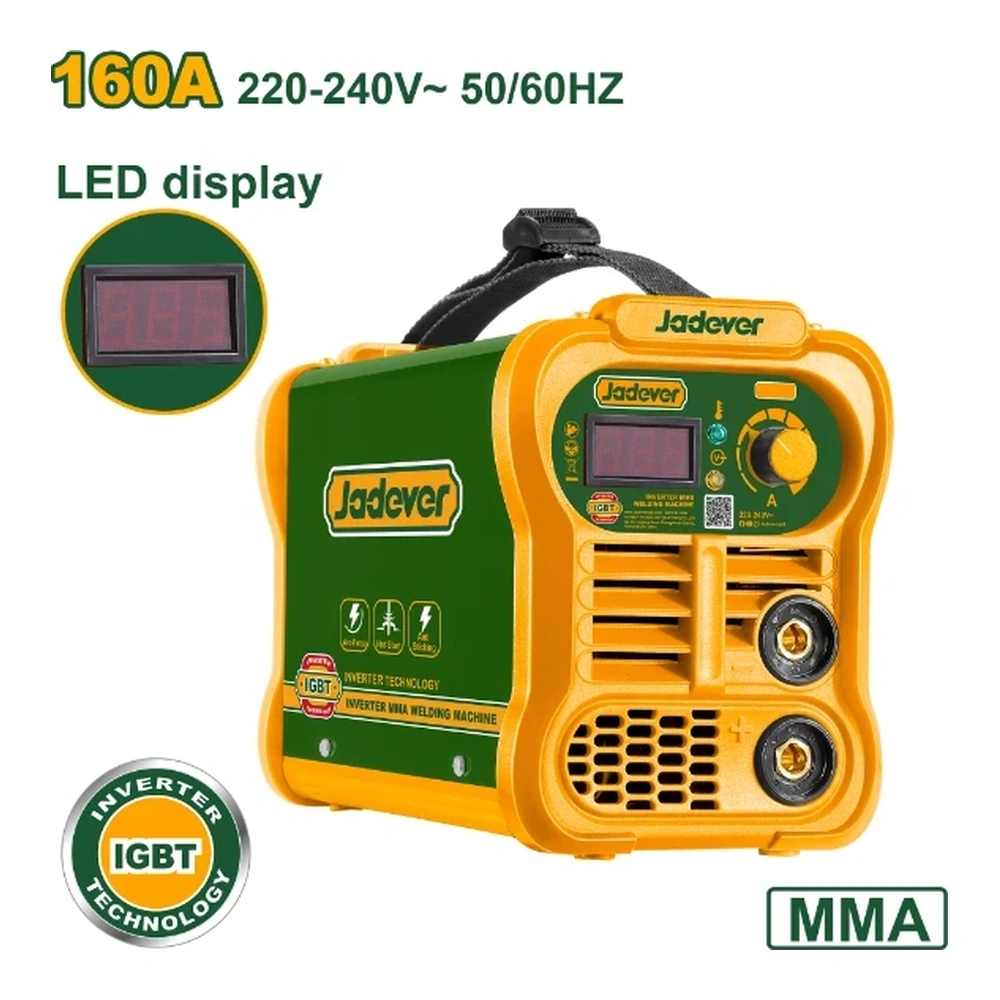 Soldador Inverter MMA 160A IGBT. Jadever Caja*