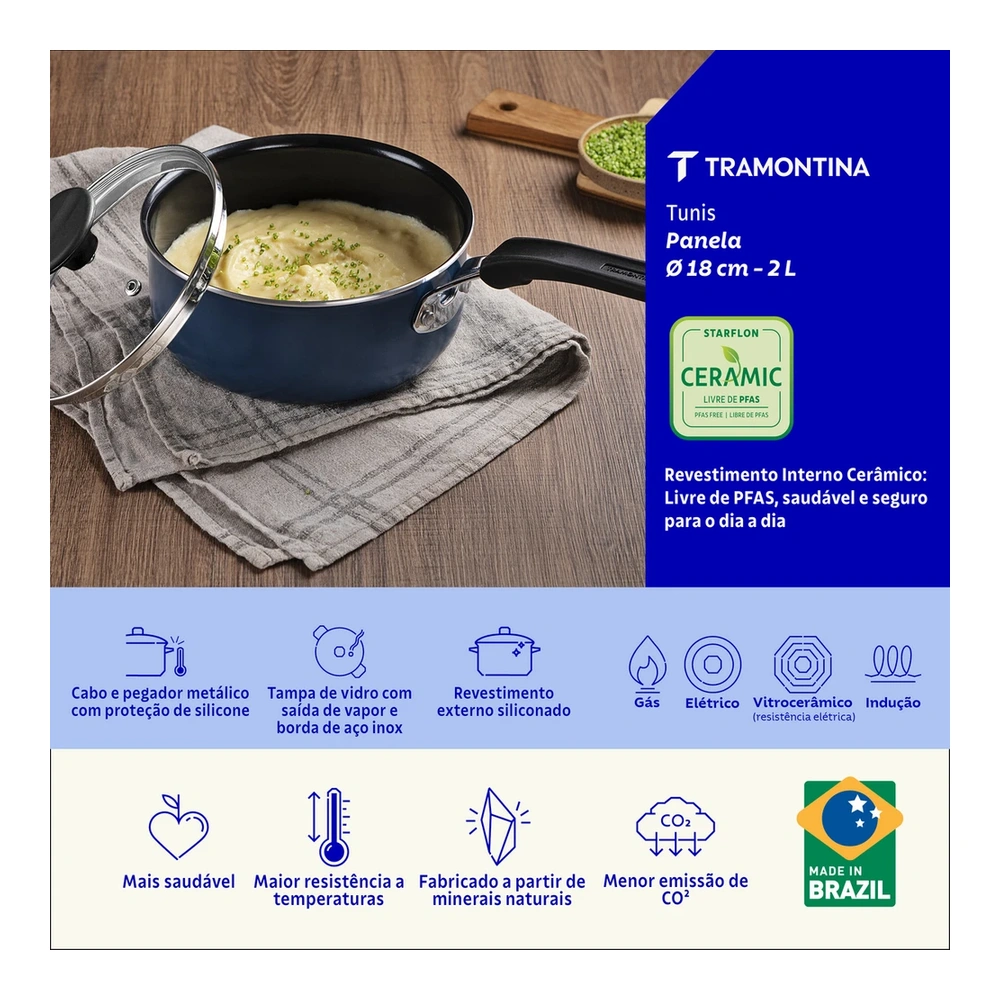 OLLA 18CM TUNIS TRAMONTINA T287232 5