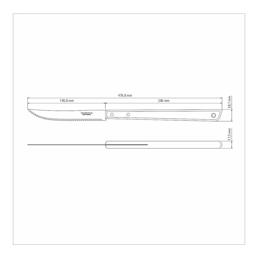 CUCHILLO TRINCHANTE 8" TRAMONTINA T26440 5