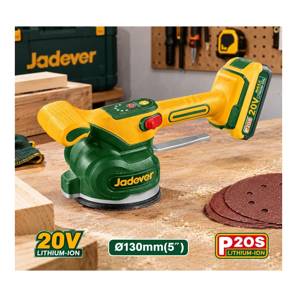 Ventosa Vibradora 5" 20V. Sin Bateria. Jadever 3