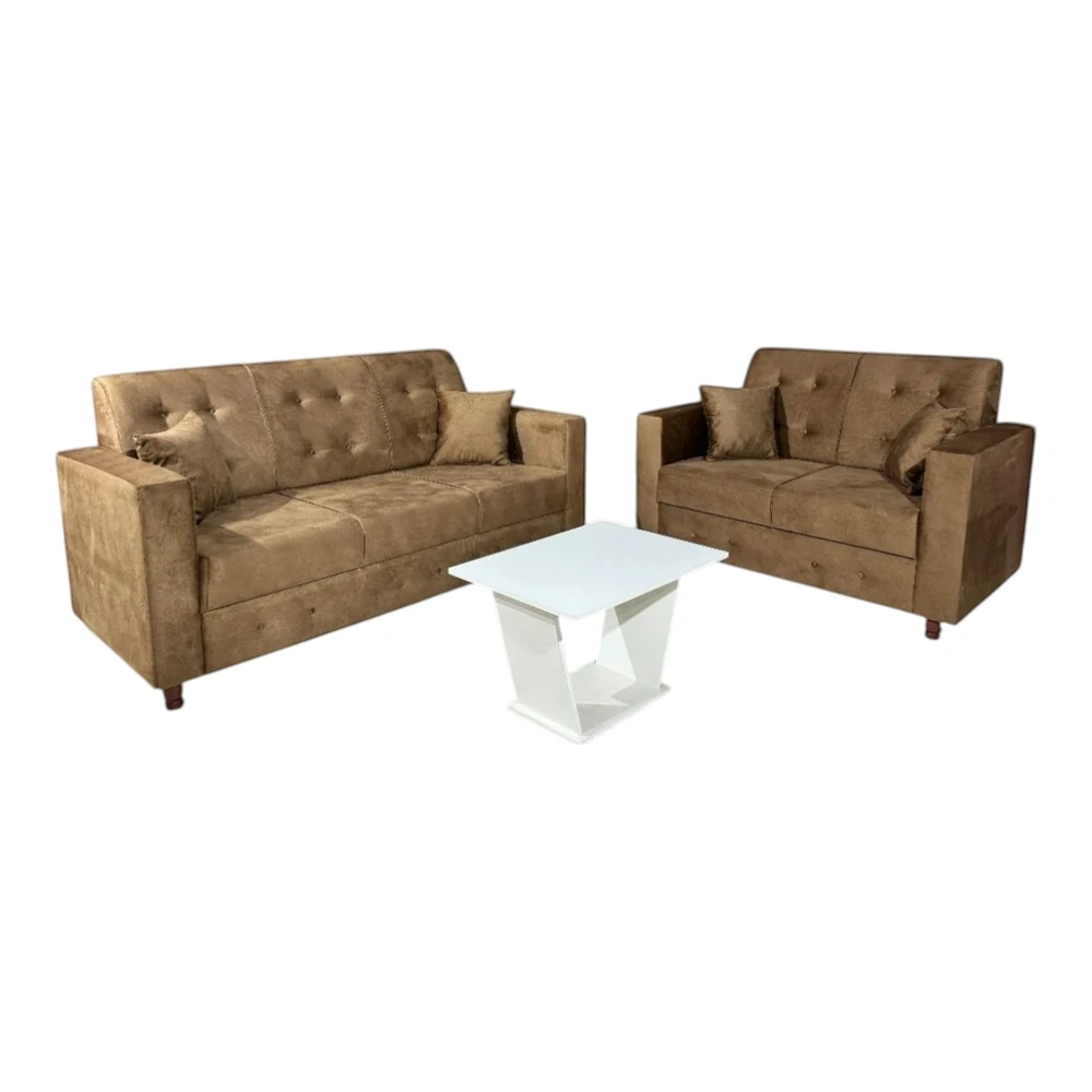 Sofá Unanime New Ita 3L + 2L Beige