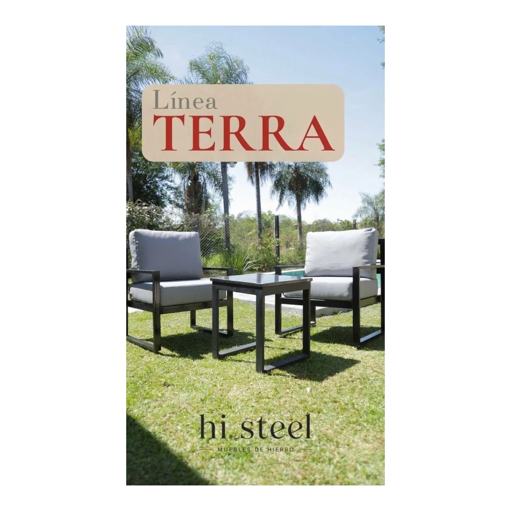 Juego de sofá Terra 2 cuerpos gris claro
