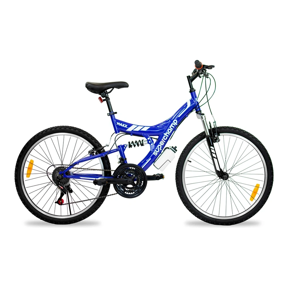 BICICLETA SUPERCHAMP MAXX DOBLE SUSP. 20 AZUL