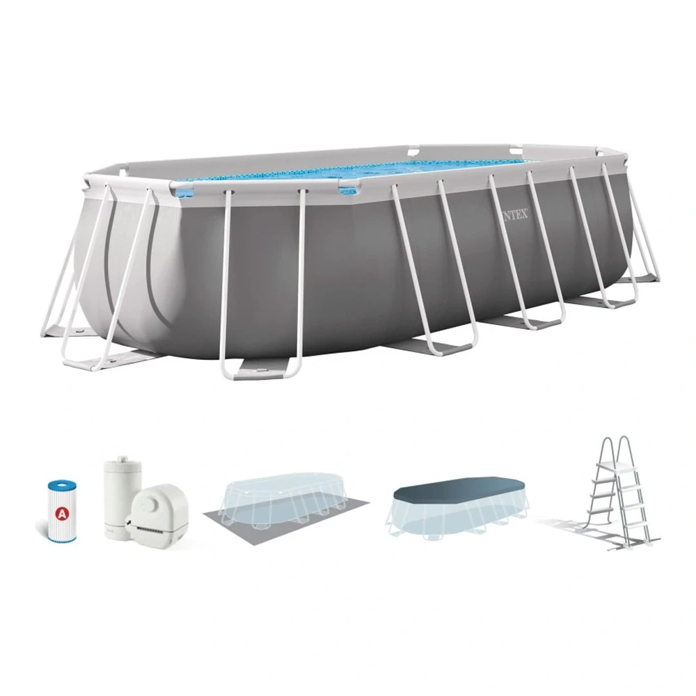 PISCINA PREMIUM RECTANGULAR C/ESTRUCTURA 503X274X122CM - 13.365L (Incluye escalera, filtro, cobertor y protector de base) CON FILTRO C1500 TIPO-A I26796