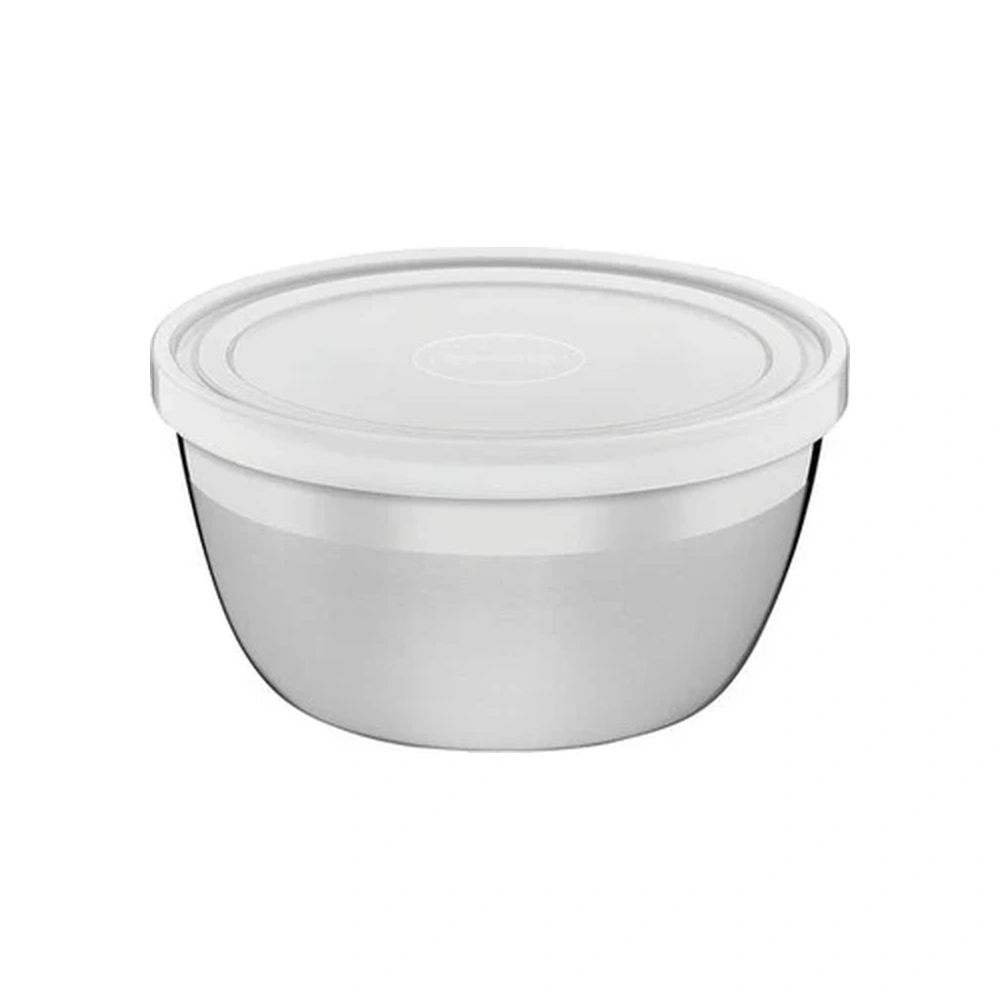 RECIPIENTE 9CM EN ACERO INOXIDABLANCOE CON TAPA TRAMONTINA T61222