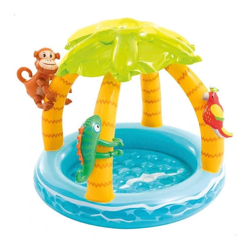 PISCINA ISLA TROPICAL INFLABLE INTEX 102X86CM - 45L I58417