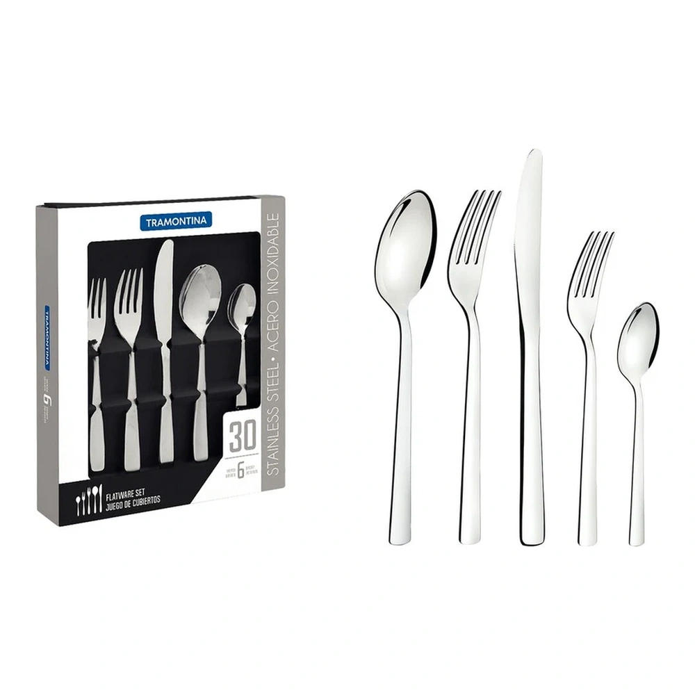 JUEGO  DE CUBIERTOS 30PZAS  OSLO TRAMONTINA T669851