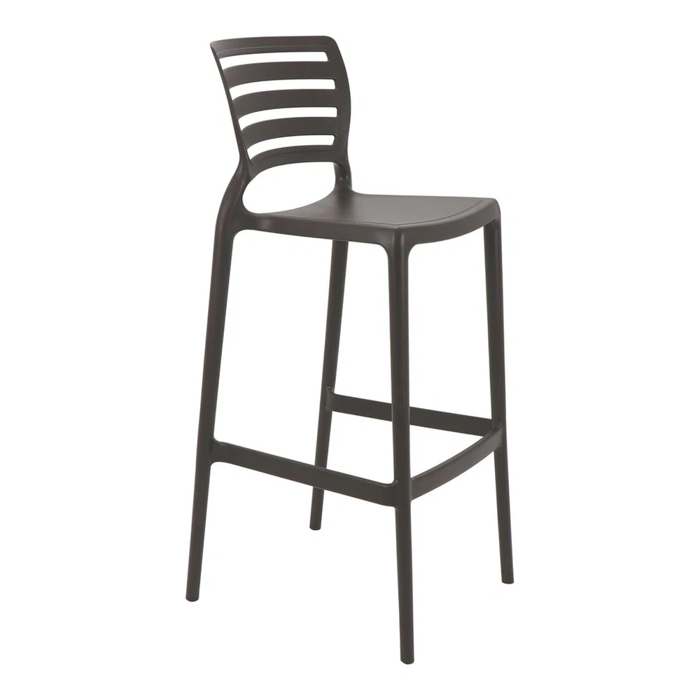 SILLA SOFIA RESPALDO HZ ALTA BAR MARRON TRAMONTINA T921372 2