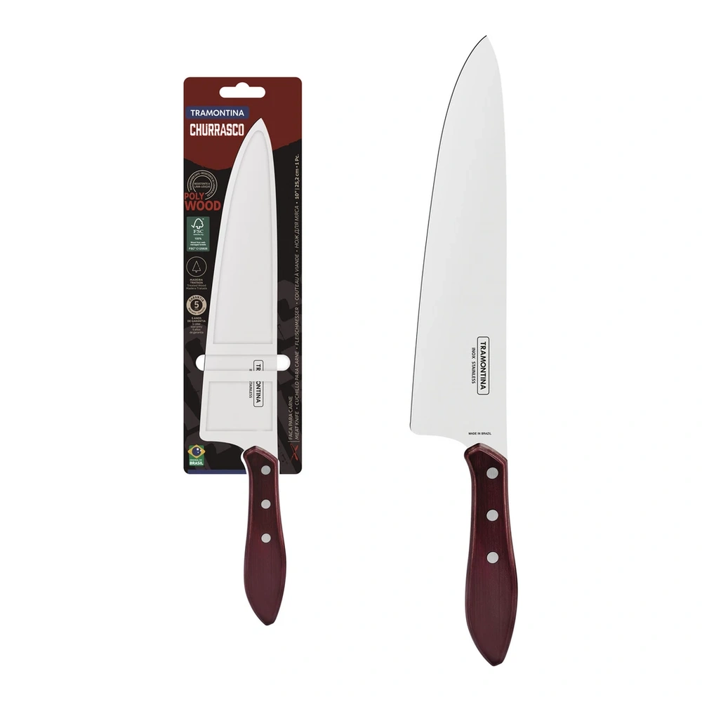 CUCHILLO CARNE 10 POLYOOD TRAMONTINA T21187