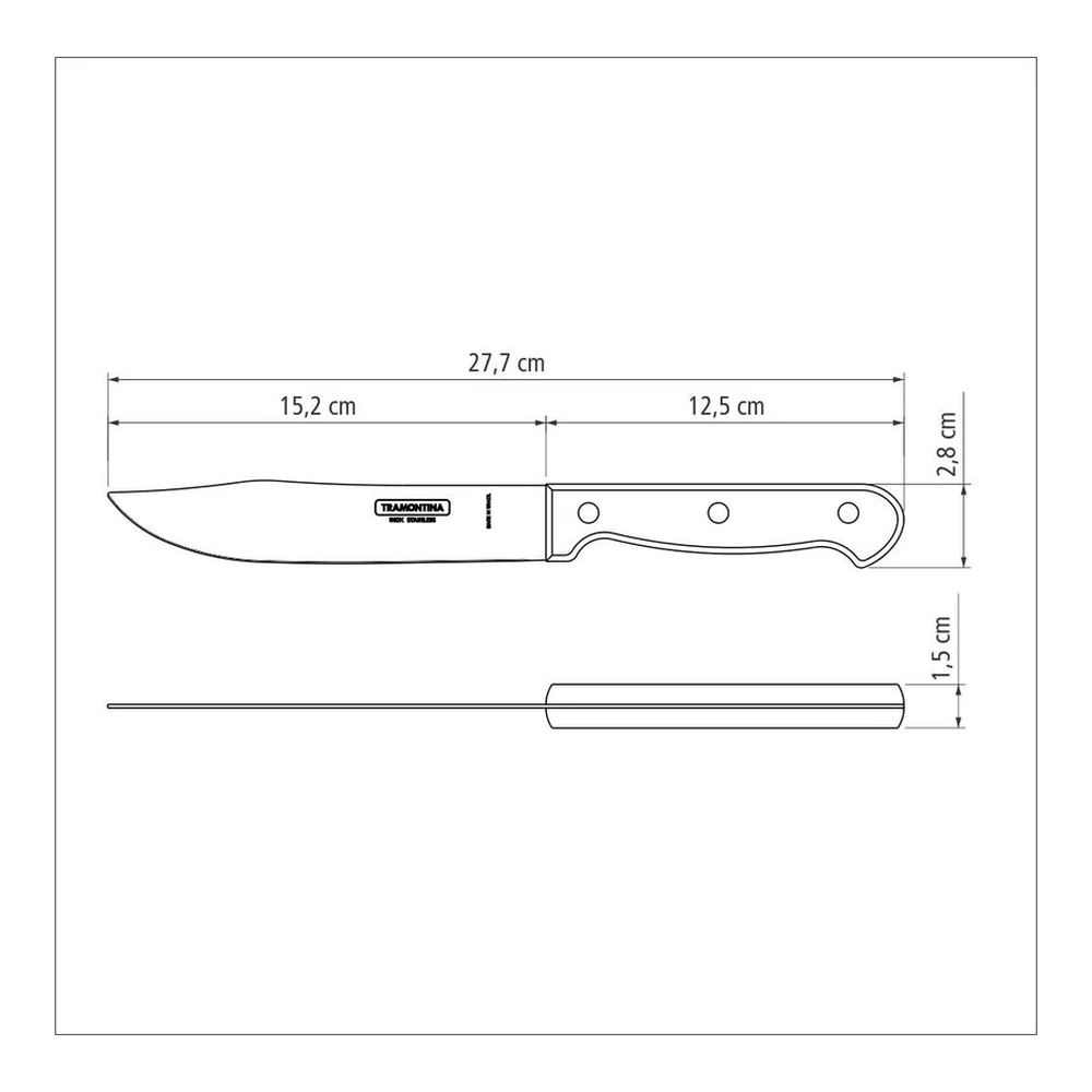 CUCHILLO COCINA 6 POLYOOD TRAMONTINA T211266 4