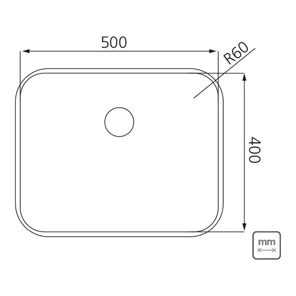 CUBETA ACERO INOX 50X40X20 50BLANCO R6 ES TRAMONTINA T940181 5
