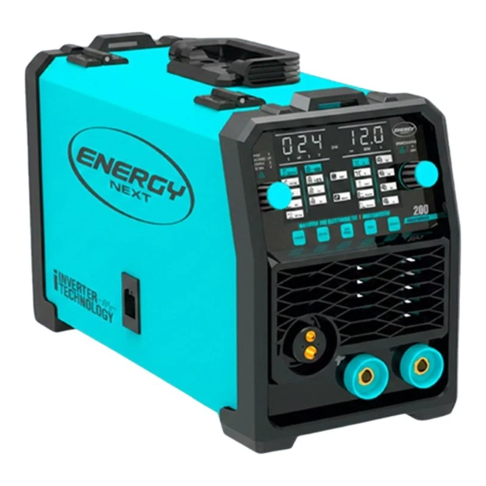 SOLDADOR INVERTER 200 AMP (MIG GASLESS+TIG LIFT+MMA)