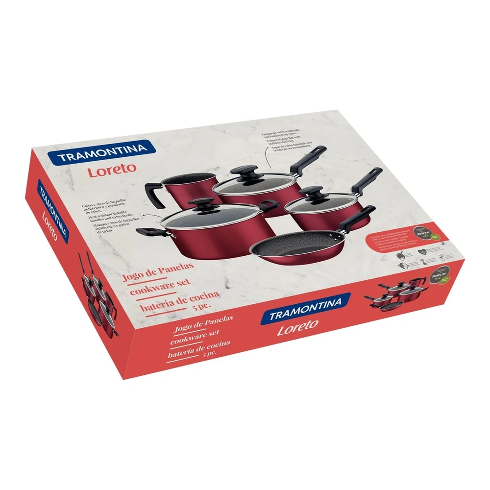 JUEGO DE COCINA 5PZAS LORETO TRAMONTINA T203999 5