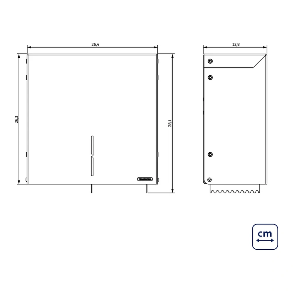 DISPENSADOR INOX PARA  PAPEL EN ROLLO TRAMONTINA T945329 4
