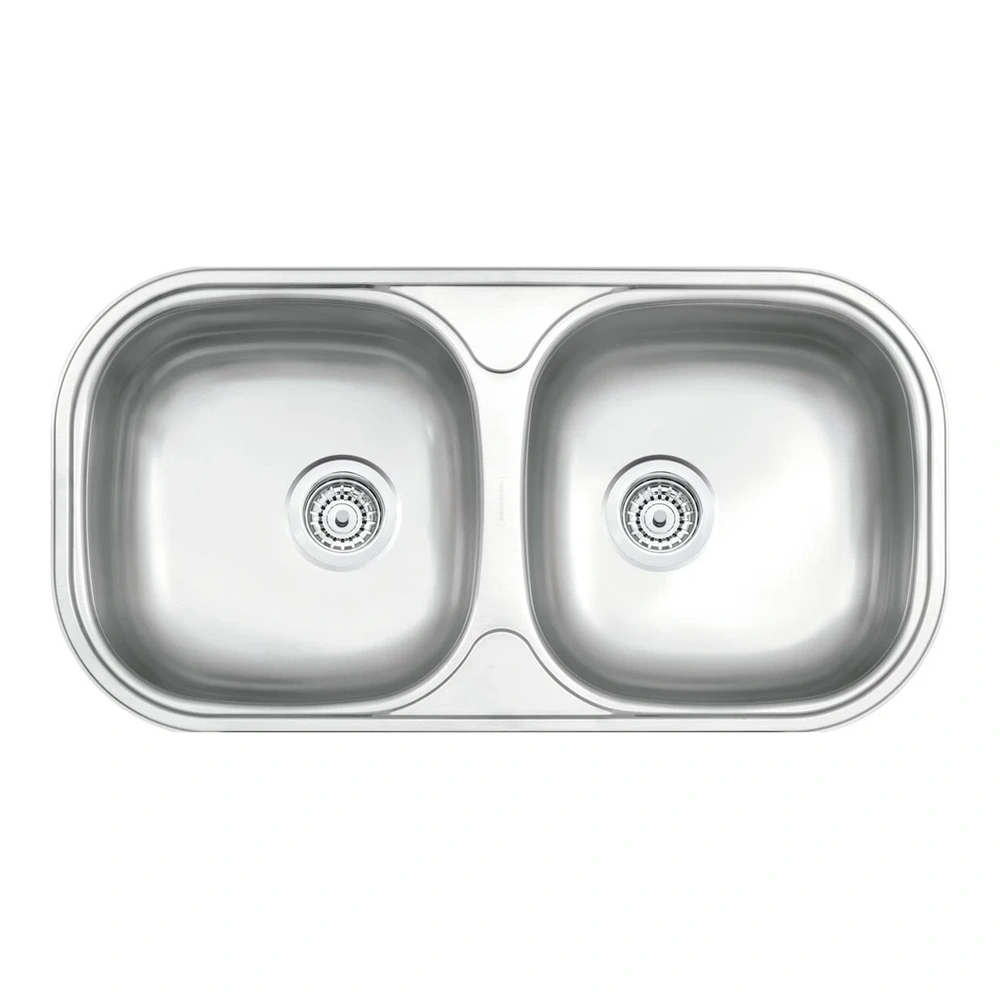 CUBETA DUPLA RENTANGULAR INOX 78X40X14,5 ES TRAMONTINA T940321