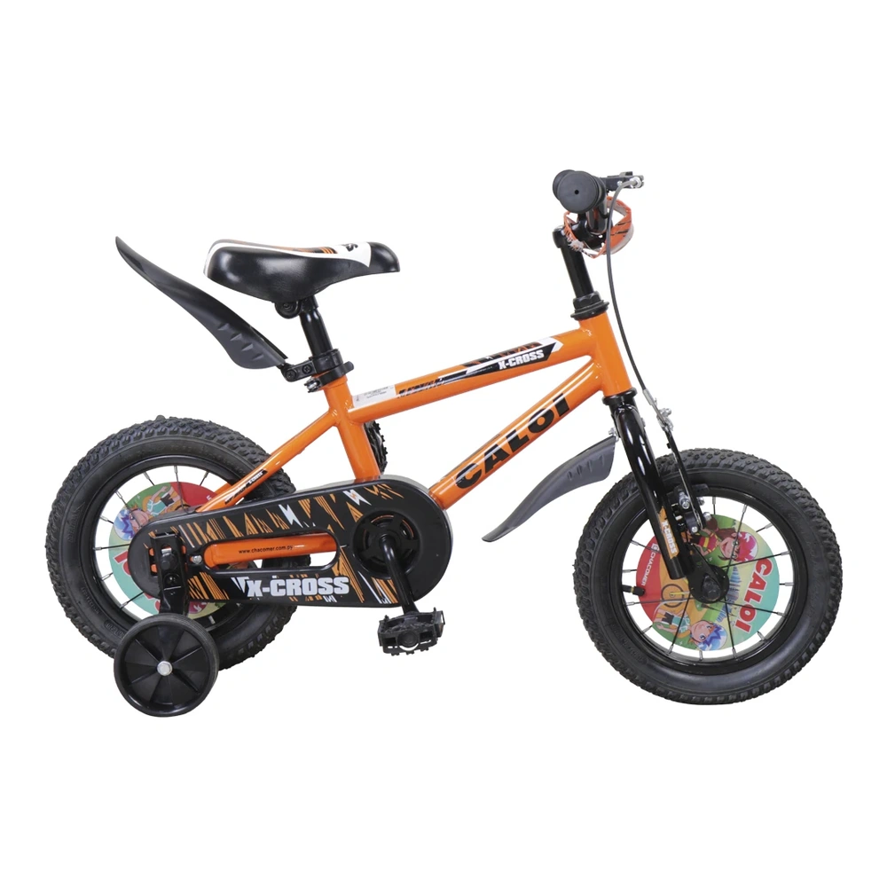 BICICLETA CALOI INFANTIL X-CROSS 12" NARANJA