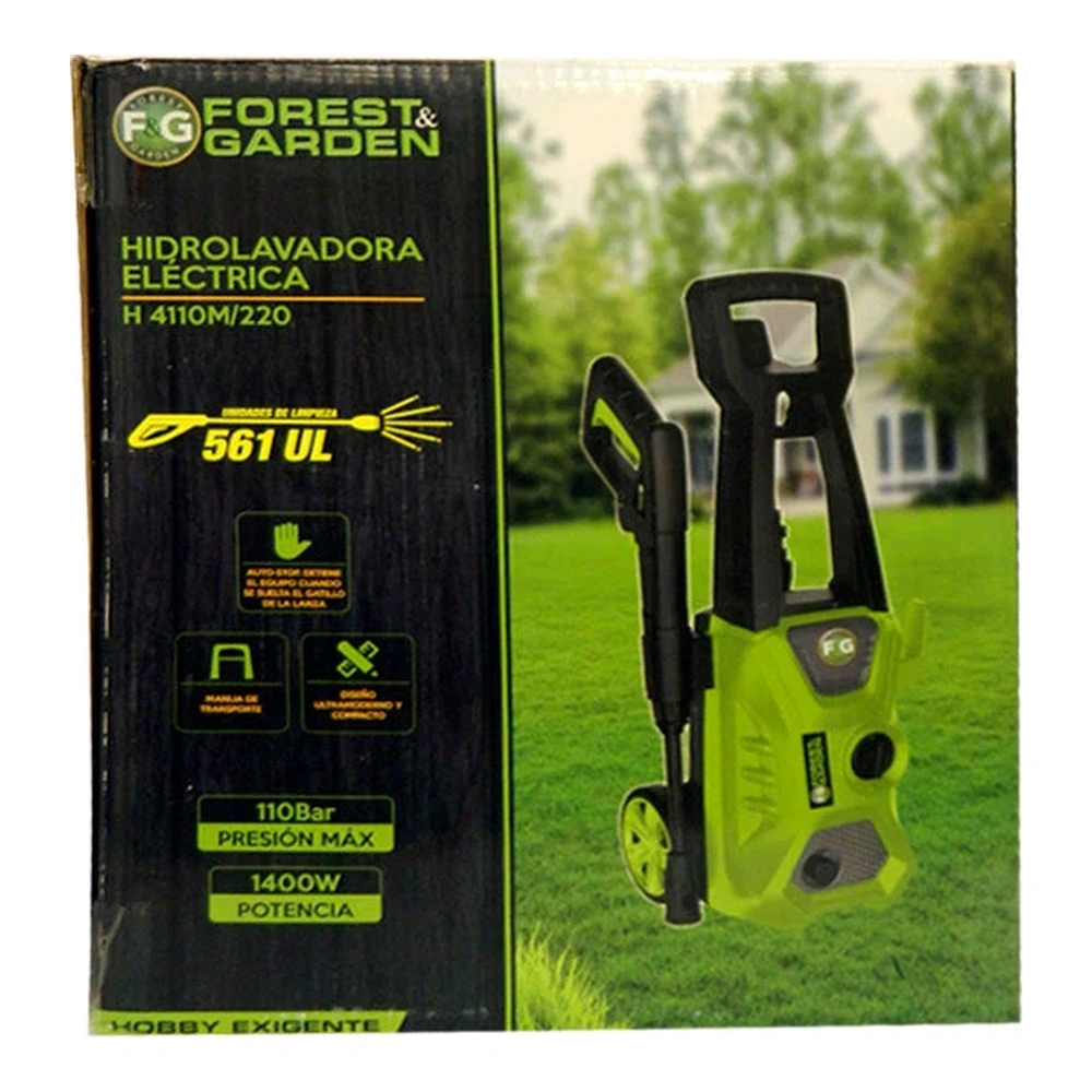 HIDROLAVADORA ELÉCTRICA FOREST & GARDEN 1400W 220V 5