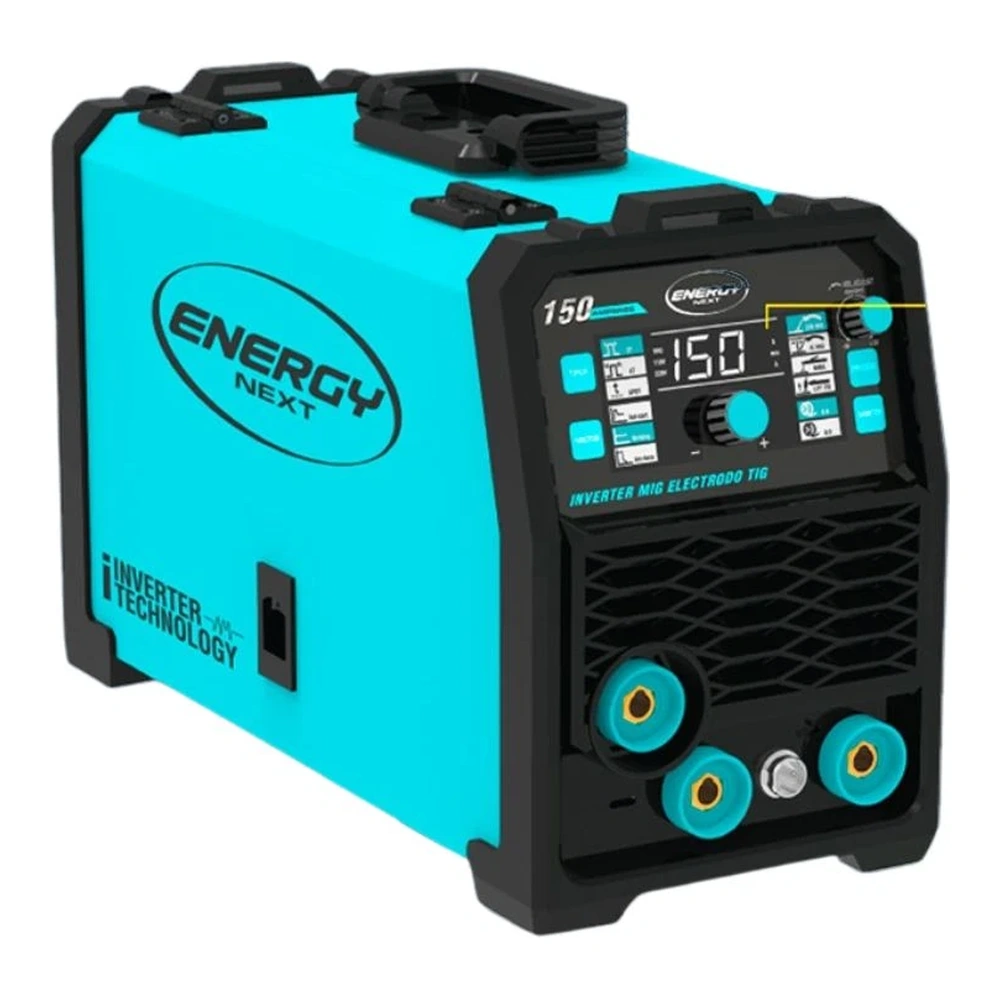 SOLDADOR INVERTER 150 AMP (MIG GASLESS+TIG LIFT+MMA)