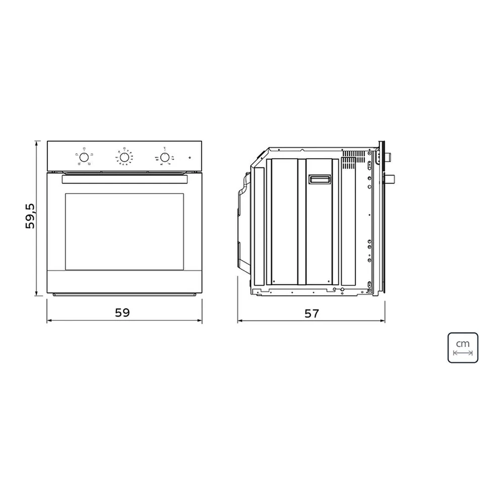 HORNO ELECTRICO NE INOX BASIC 60 F4 TRAMONTINA T948682 5