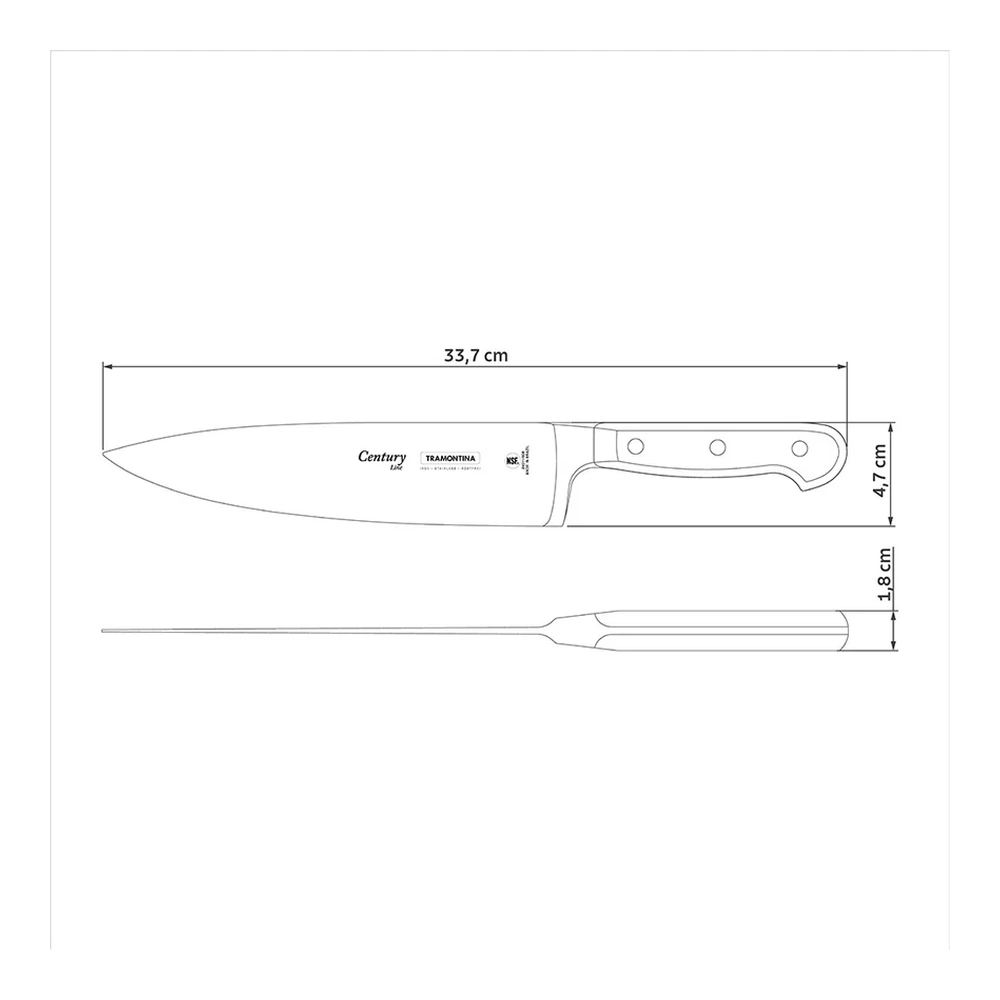 CUCHILLO COCINERO 8 CENTURY TRAMONTINA T240113 4