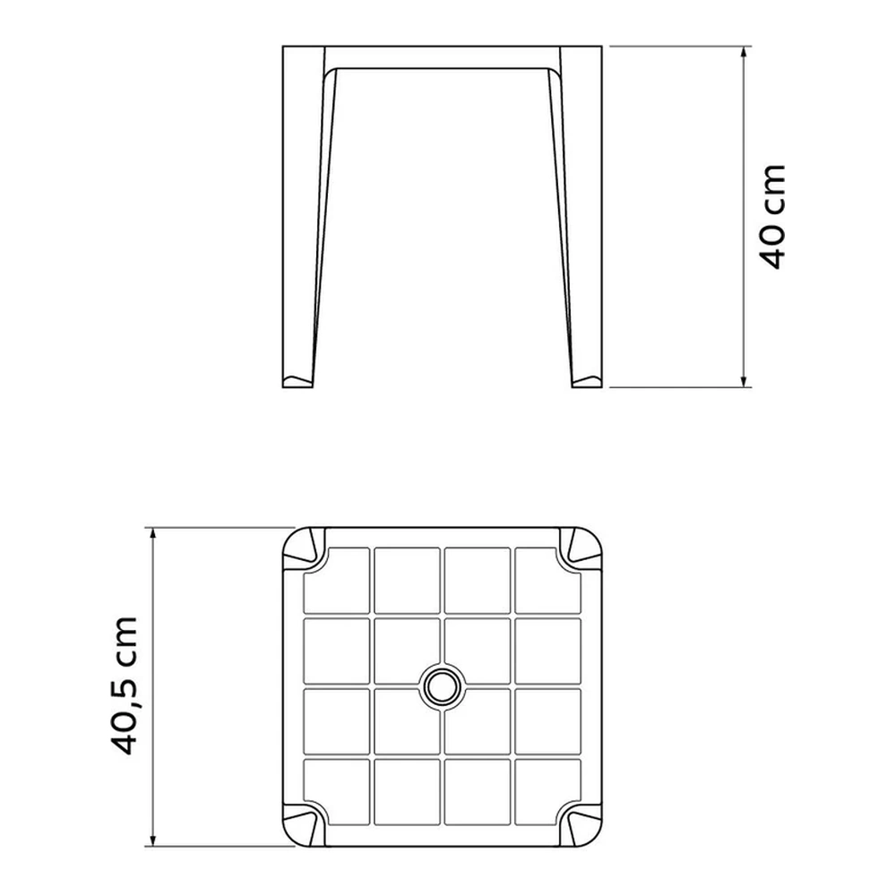 MESA SOPORTE PITUBA BLANCO TRAMONTINA T923211 5