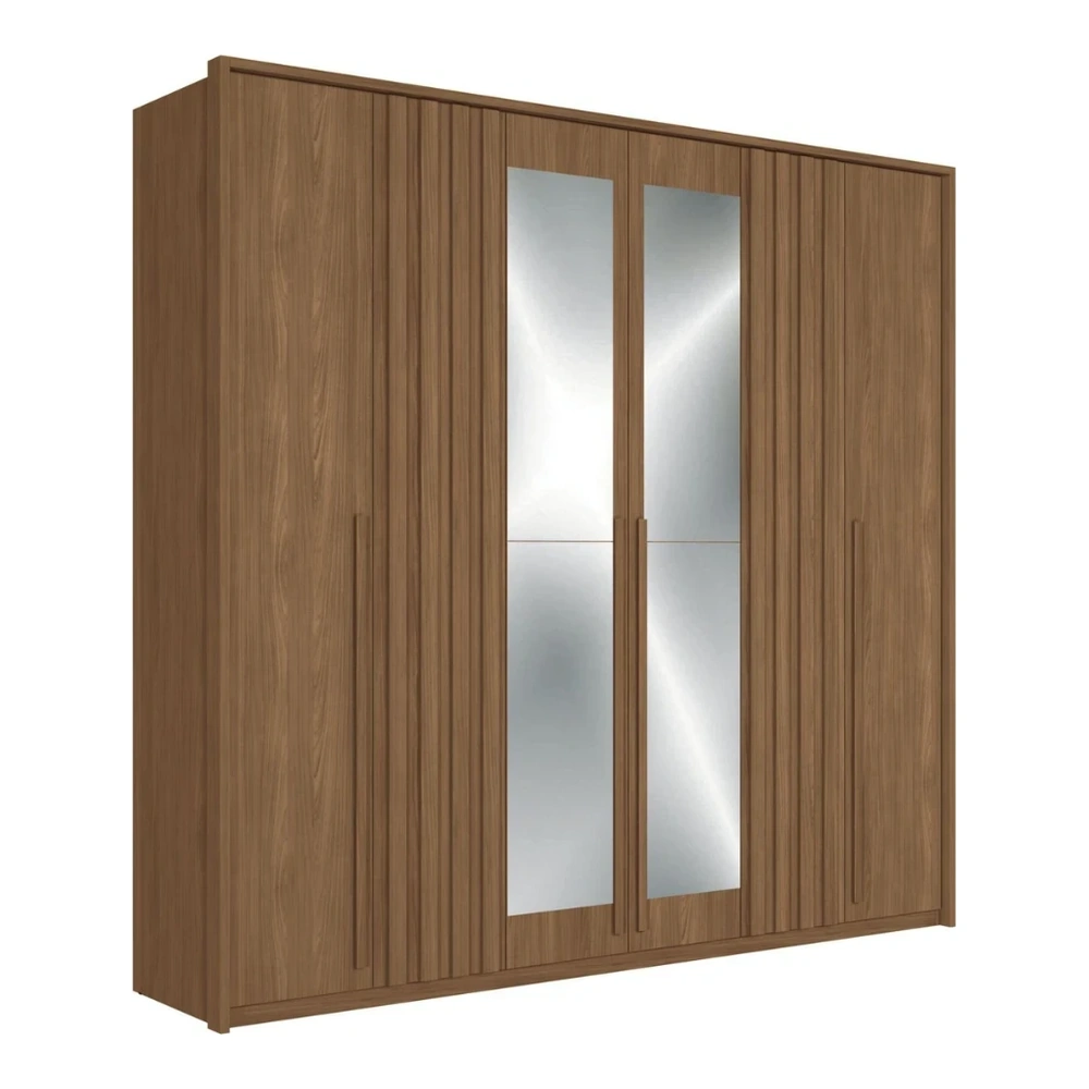 Ropero Unanime Coimbra 6 Puertas Jatoba / Jatoba