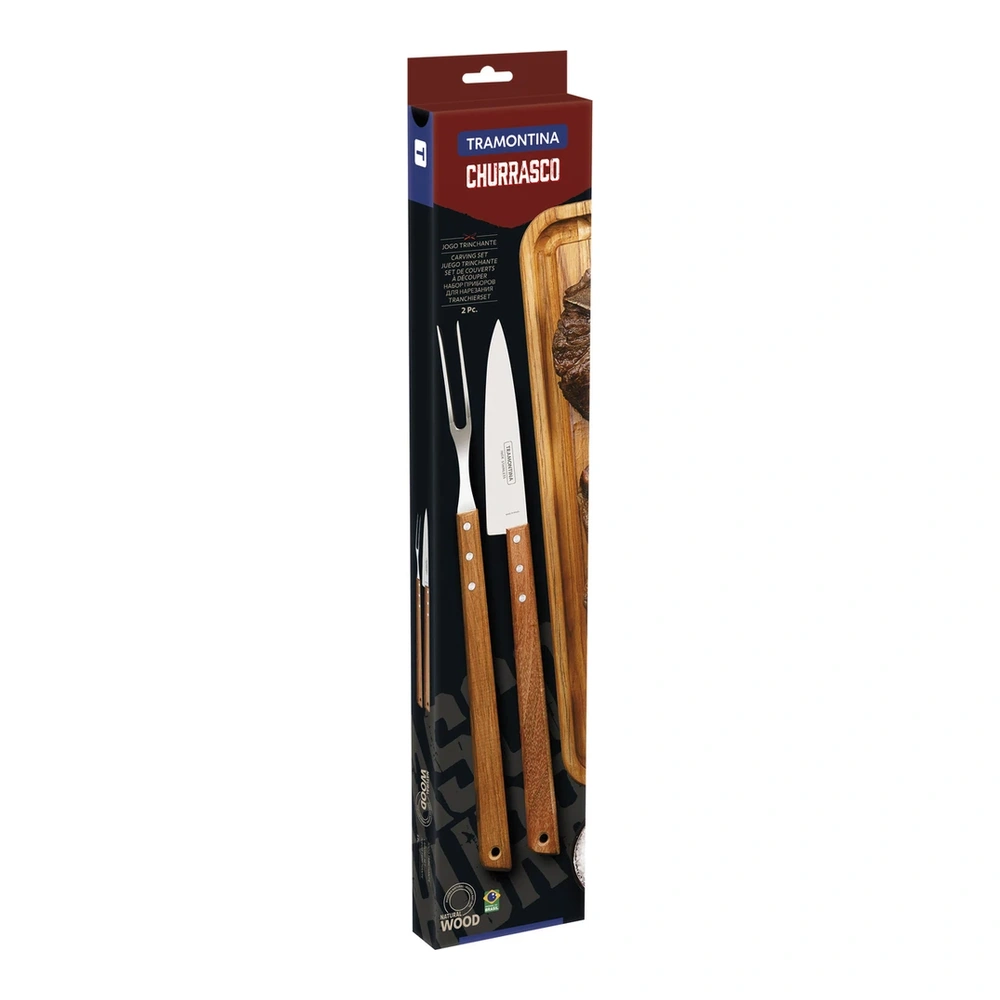 JUEGO  PARA ASADO 2 PZAS TRAMONTINA T26499D 3