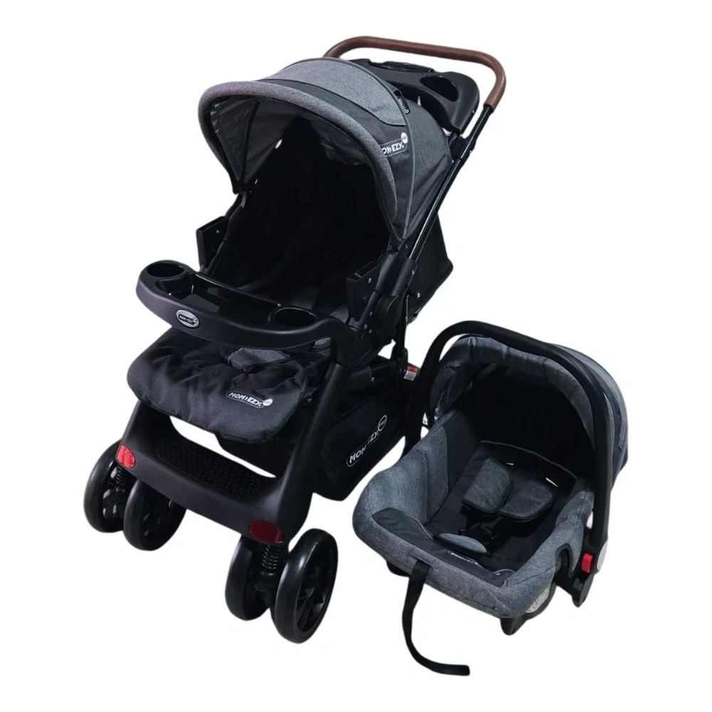 CARRITO MOM-EZY C/BABY SEAT NEGRO MEZ-13777L-BK